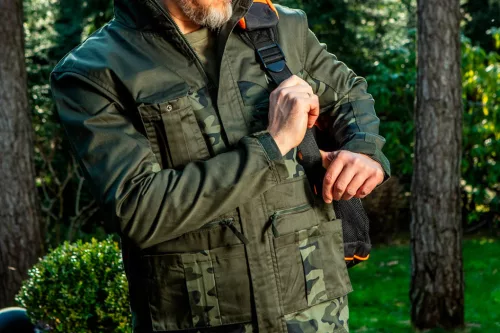 Munkadzseki terepmintás, 60% pamut, 40% polyester, 255 g/m2, L