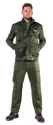 Munkadzseki terepmintás, 60% pamut, 40% polyester, 255 g/m3, M
