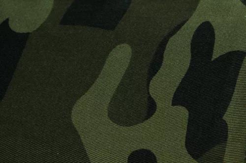 Munkadzseki terepmintás, 60% pamut, 40% polyester, 255 g/m3, M