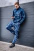 Munkadzseki tengerészkék terepmintás, Camo, Navy, 60% pamut + 40% poliészter, S