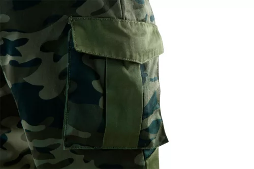 Munkanadrág terepmintás, 60% pamut, 40% polyester, 255 g/m4, S