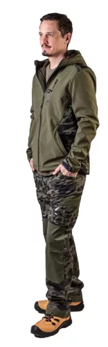 Munkanadrág terepmintás, 60% pamut, 40% polyester, 255 g/m5,XL
