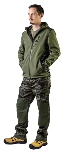 Munkanadrág terepmintás, 60% pamut, 40% polyester, 255 g/m2,XXXL