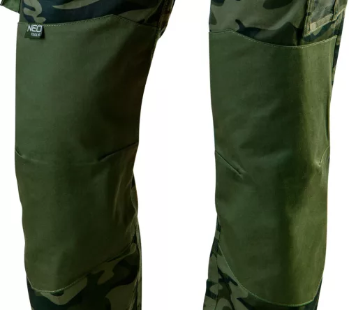 Munkanadrág terepmintás, 60% pamut, 40% polyester, 255 g/m2,XXXL
