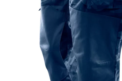 Munkanadrág tengerészkék terepmintás, Camo, Navy, 60% pamut + 40% poliészter, XS