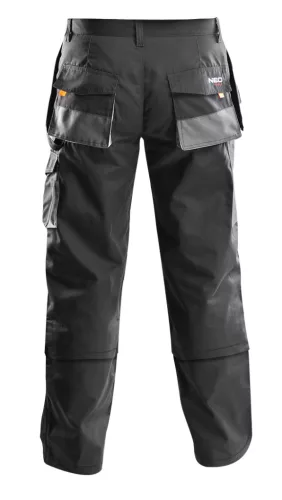 Munkanadrág,XL/56 65% Polieszter, 35% pamut, 267g/m2, térdprotektor zseb, térd alatt lezippzározhat
