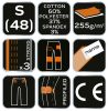 Munkanadrág, terepmintás, camo, camo urban, 60% pamut, 37% poliészter, 3% elasztán, s