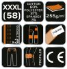 Munkanadrág, terepmintás, camo, camo urban, 60% pamut, 37% poliészter, 3% elasztán, xxxl