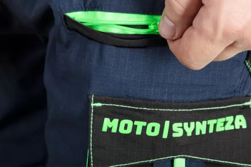 Munkanadrág, Motosynteza, 100% pamut szakadásmentes szövet, 3soros varrat, térdprotektor