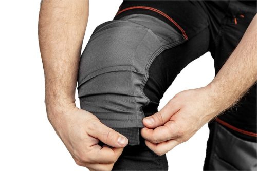 Munkanadrág karcsúsított(slim fit), 60% pamut, 37% polyester, 3% elastane, 285 g/m2, övvel, M