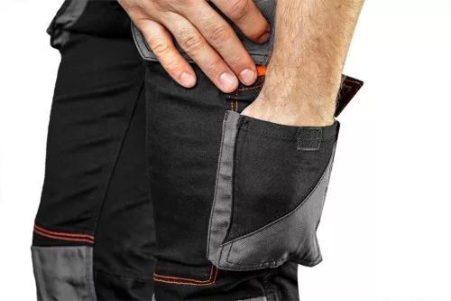 Munkanadrág karcsúsított(slim fit), 60% pamut, 37% polyester, 3% elastane, 285 g/m2, övvel,XL