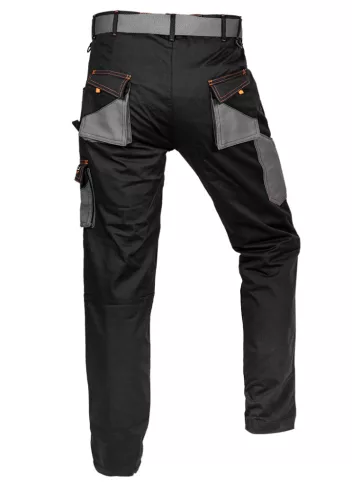 Munkanadrág karcsúsított(slim fit), 60% pamut, 37% polyester, 3% elastane, 285 g/m2, övvel,xS