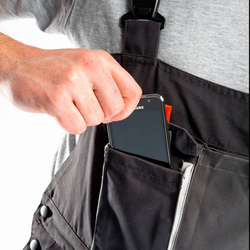 Kantáros munkanadrág, M/50 65% Polieszter, 35% pamut, 267g/m2, térdprotektor zseb, fényvisszaverő