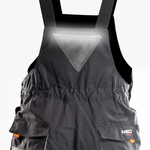 Kantáros munkanadrág, M/50 65% Polieszter, 35% pamut, 267g/m2, térdprotektor zseb, fényvisszaverő