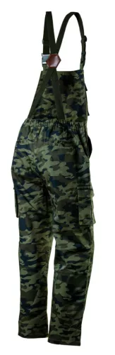 Kantáros munkanadrág terepmintás, 60% pamut, 40% polyester, 255 g/m2,XXXL