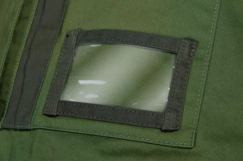 Kantáros munkanadrág olíva, 60% pamut, 40% polyester, 255 g/m2, M