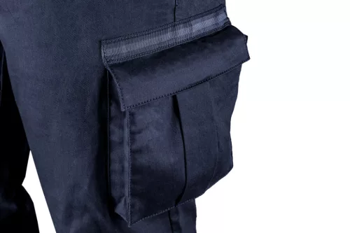 Kantáros munkanadrág, tengerészkék, Navy, 60% pamut + 40% poliészter,XL