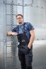 Kantáros munkanadrág, tengerészkék, Navy, 60% pamut + 40% poliészter,XXXL