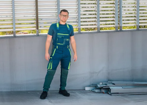 Kantáros munkanadrág PREMIUM, 62% pamut, 35% polyester, 3% elastane, S
