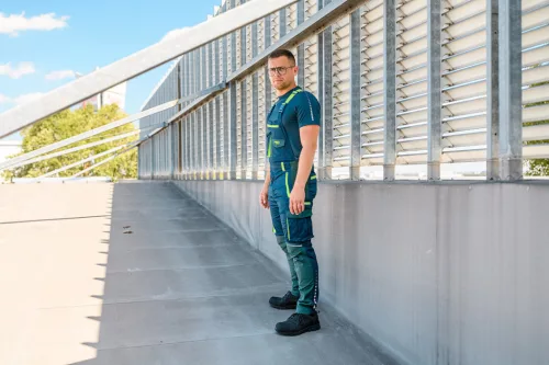 Kantáros munkanadrág PREMIUM, 62% pamut, 35% polyester, 3% elastane, S