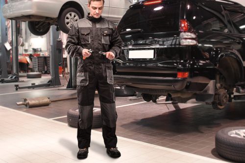 Overall, L/54 65% Polieszter, 35% pamut, 267g/m2, térdprotektor zseb, vékony fényvisszaverő csík