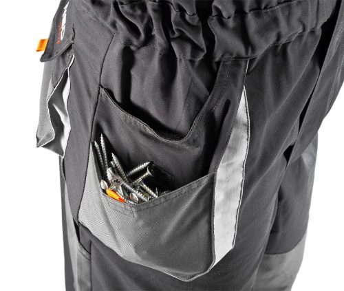 Overall,XL/56 65% Polieszter, 35% pamut, 267g/m2, térdprotektor zseb, vékony fényvisszaverő csík