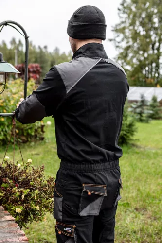 Overall karcsúsított(slim fit), 60% pamut, 37% polyester, 3% elastane, 285 g/m2, M