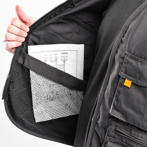 Munkamellény,XL/56 65% Polieszter, 35% pamut, 267g/m2, vékony fényvisszaverő csík