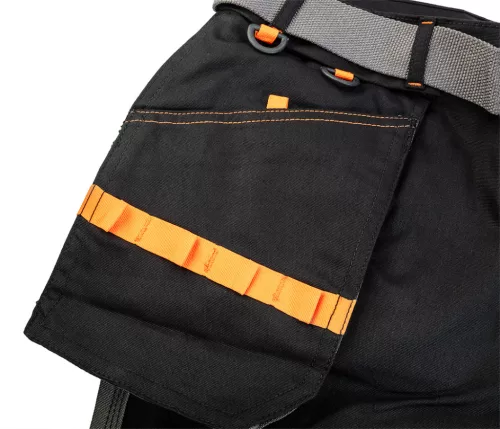 Rövid munkanadrág karcsúsított(slim fit), 60% pamut, 37% polyester, 3% elastane, 285 g/m2, övvel, L