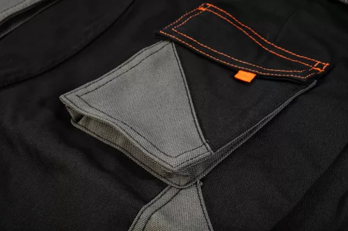 Rövid munkanadrág karcsúsított(slim fit), 60% pamut, 37% polyester, 3% elastane, 285 g/m2, övvel, M