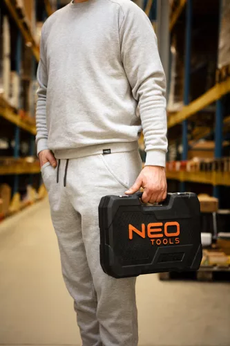 Melegítő nadrág, comfort, szürke, 79% pamut, l