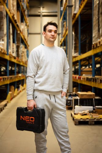 Melegítő nadrág, comfort, szürke, 79% pamut, xl