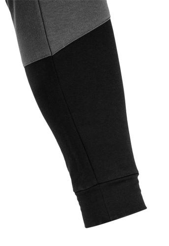 Melegítő nadrág comfort, fekete-szürke, 57%pamut 39% poliészter, m