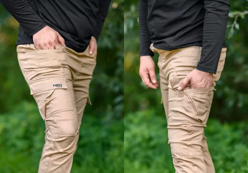 Munkásnadrág, OUTDOOR, bézs, 280g/m2, XS