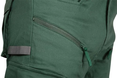 Munkásnadrág, OUTDOOR, zöld, 80% pamut, S