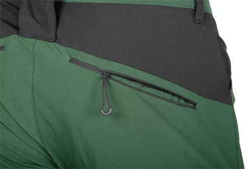 Munkásnadrág, OUTDOOR, 4 irányú sztreccs, zöld-szürke, XS