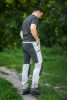 Munkásnadrág, OUTDOOR, 4 irányú sztreccs anyag, 150g/m2, világos-sötét szürke, XXXL