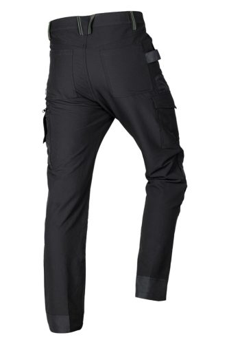 Munkásnadrág, Mix&Match, 4 irányú sztreccs, 230g/m2, fekete-zöld, L