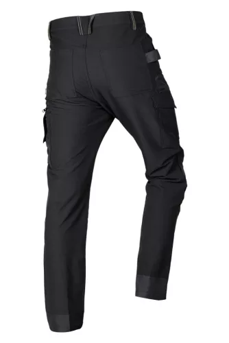 Munkásnadrág, Mix&Match, 4 irányú sztreccs, 230g/m2, fekete-zöld, XS