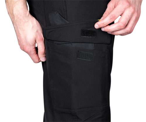 Munkásnadrág, Mix&Match, 4 irányú sztreccs, 230g/m2, fekete-narancs, M