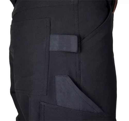 Munkásnadrág, Mix&Match, 4 irányú sztreccs, 230g/m2, fekete-narancs, XS