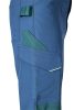 Munkásnadrág, Mix&Match, 4 irányú sztreccs, 230g/m2, kék-zöld, L