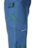 Munkásnadrág, Mix&Match, 4 irányú sztreccs, 230g/m2, kék-zöld, XL