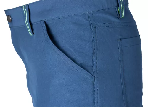 Munkásnadrág, Mix&Match, 4 irányú sztreccs, 230g/m2, kék-zöld, XXL