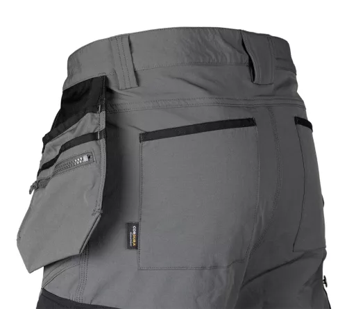 Munkásnadrág, Mix&Match, 4 irányú sztreccs, 230g/m2, külső csavarzsebek, Cordura erősítések, szürke-fekete, XL