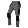 Munkásnadrág, Mix&Match, 4 irányú sztreccs, 230g/m2, külső csavarzsebek, Cordura erősítések, szürke-fekete, XXXL