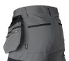 Munkásnadrág, Mix&Match, 4 irányú sztreccs, 230g/m2, külső csavarzsebek, Cordura erősítések, szürke-fekete, XXXL