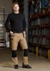 Munkásnadrág, Mix&Match, 4 irányú sztreccs, 230g/m2, külső csavarzsebek, Cordura erősítések, bézs-fekete, M