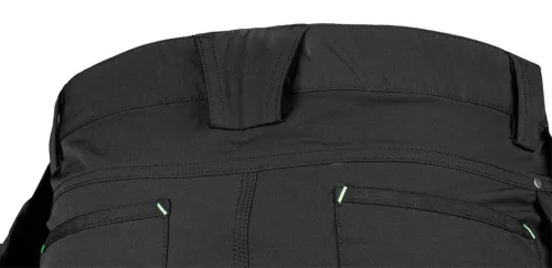 Munkásnadrág, Mix&Match, 4 irányú sztreccs, 230g/m2, külső csavarzsebekkel, Cordura megerősítésekkel, fekete, XL