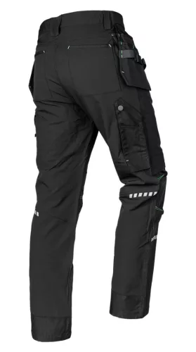Munkásnadrág, Mix&Match, 4 irányú sztreccs, 230g/m2, külső csavarzsebekkel, Cordura megerősítésekkel, fekete, XXL